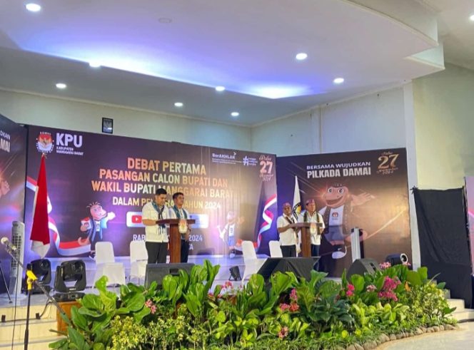 
 Debat Perdana Paslon 1 dan 2.(Ist)