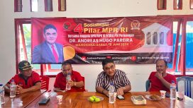 Anggota DPR RI dari Fraksi PDI-Perjuangan Andreas Hugo Parera (AHP) melaksanakan kegiatan Sosialisasi 4 Pilar MPR RI pada tanggal 18 Juni 2024 di Sekretariat DPC PDI Perjuangan Manggarai Barat.