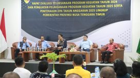 Rapat Evaluasi Keuangan T.A 2024 dan penyerahan DPA T.A 2025.(Foto:Meldy Nailopo)