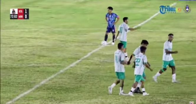 
 Gunawan (22) cetak Gol ke Gawang Kristal FC pada menit 71.(Ist)