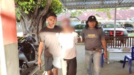 Tim Resmob Komodo Ringkus pelaku pembacokan pelajar di Labuan Bajo, Sabtu(05/04/2025). (Foto:Humas Polres Mabar)