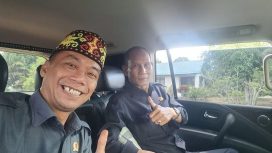 Wakil ketua komisi II DPRD Provinsi Kalimantan Tengah Bambang Irawan,S,St.,Pi bersama Ketua DPRD Provinsi Kalimantan Tengah Arton S Dohong