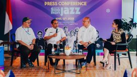 Konferensi Pers International Golo Mori Jazz 2025 di Sudamala Hotel, Rabu(09/04/2025)