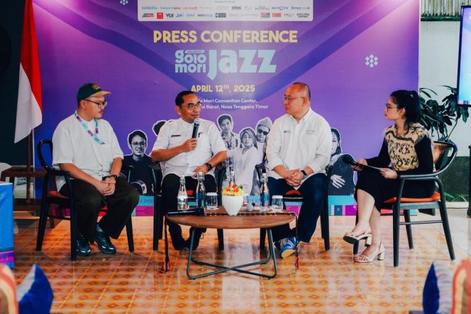 
					Konferensi Pers International Golo Mori Jazz 2025 di Sudamala Hotel, Rabu(09/04/2025)