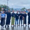 PMBB Ikut mengamankan prosesi jalan salib di Labuan Bajo. (Ist)