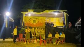 Pementasan Teater Nestapa di Tana Pusaka.(Ist)