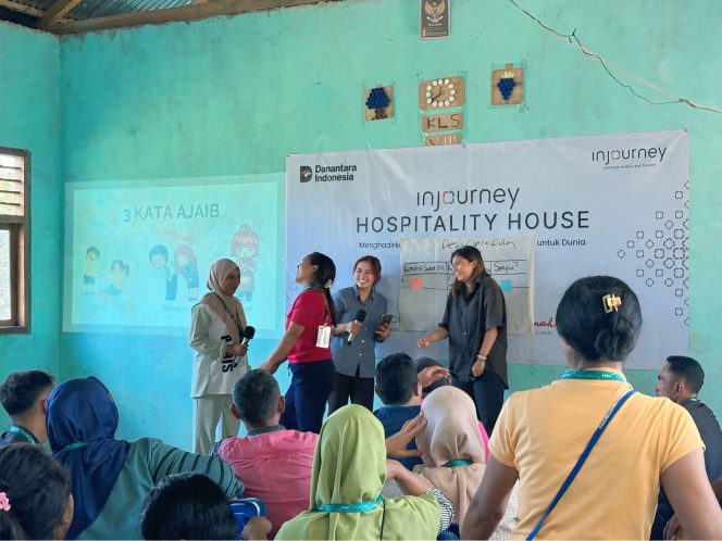 
					Pelatihan InJourney Hospitality House (IHH) bagi pelaku wisata Cunca Wulang.(Ist)