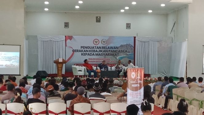 
					Kegiatan penguatan relawan kebajikan Pancasila bagi masyarakat di Labuan Bajo Sabtu 11 Oktober 2025 (Foto Acik Wesa)