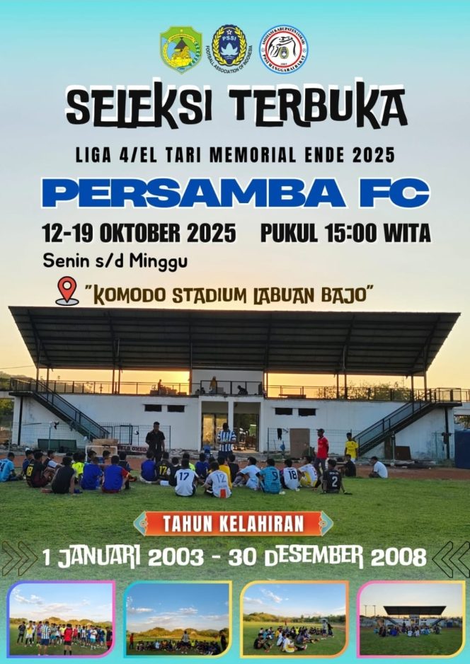 
					Persamba FC gelar seleksi terbuka pemain jelang ETMC Ende 2025.(Ist)