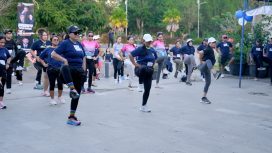 DPD NasDem Manggarai Barat gelar jalan sehat berhadiah jelang HUT ke-14 Partai NasDem, Sabtu(08/11/2025).(Ist)