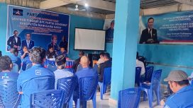 KPU Manggarai Barat kunjungi Demokrat guna melakukan pemutakhiran data Partai politik berkelanjutan. (Acik)