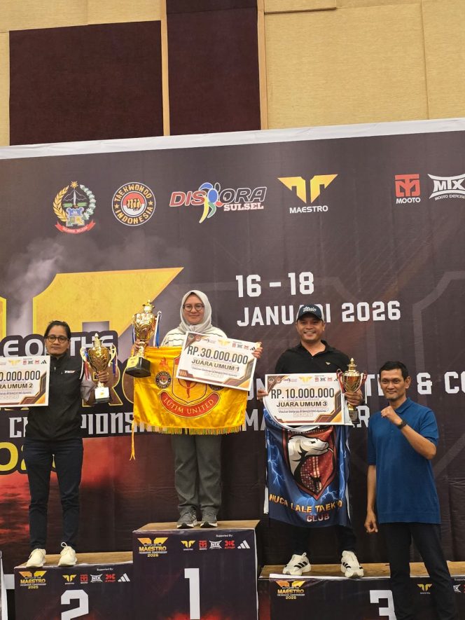 
					Nuca Lale Taekwondo Club sabet juara 3 umum.(Ist)