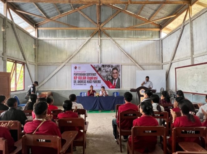 
					AHP gelar sosialisasi Empat pilar di Institut Nasional Flores.(Ist)