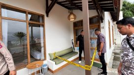 Kamar Hotel dipasang police line.(Ist)